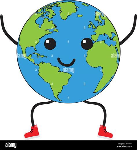 Cartoon Happy Earth