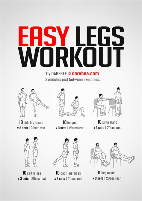 Easy Legs Workout | Leg workout at home, Leg workouts for men, Beginner ...