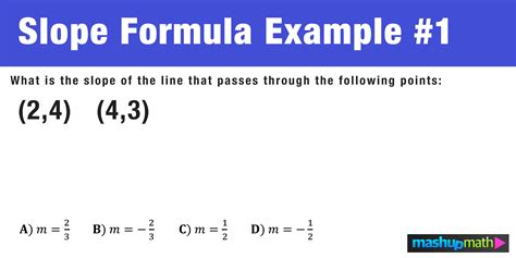 Formula for Slope—Overview, Equation, Examples — Mashup Math