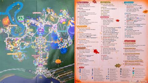 2023 Mickey's Not-So-Scary Halloween Party Event Guide Map