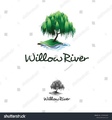 Willow Tree Vector Logo Template That Stock Vector (Royalty Free ...