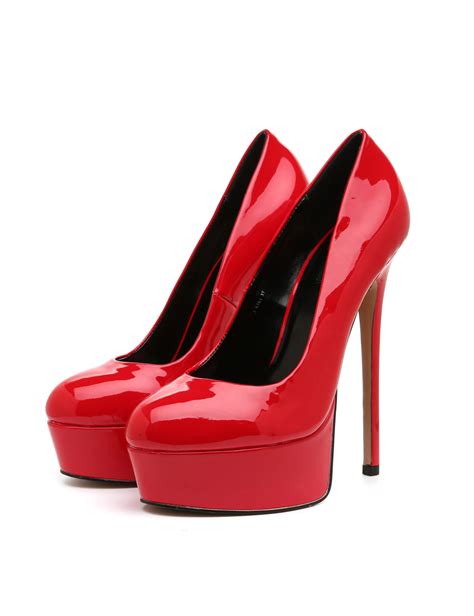 Giaro KIKI RED SHINY PLATFORM PUMPS - Giaro High Heels | Official store ...