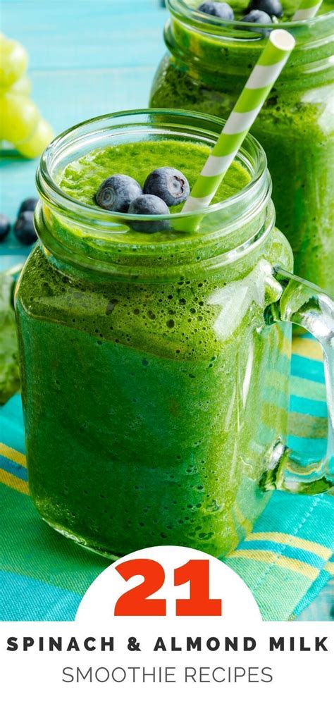 21 Almond Milk Smoothies with Spinach | Smoothies with almond milk ...