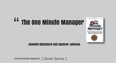 The One Minute Manager | Book Series – INNOVATION ROOTS