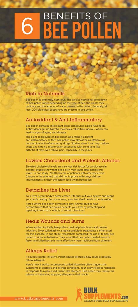 Bee Pollen Benefits - Bee Pollen for Allergies and other uses.