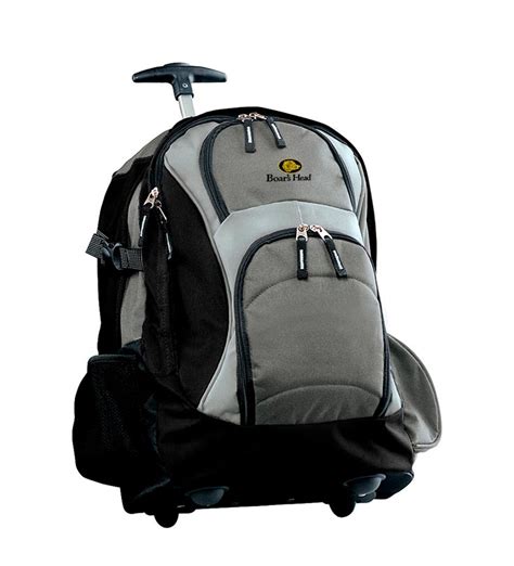 Wheeled Backpack | Golden Stiches Embroidery