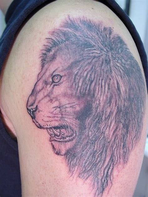 Large Lion Face Tattoo