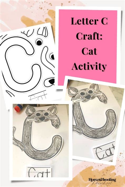 Letter C Craft: Cat Activity - Homeschooling Preschool