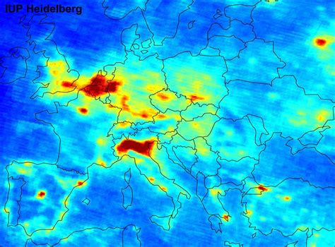 Air pollution in Europe mapped by satellite [1800 x 1340] : r/MapPorn