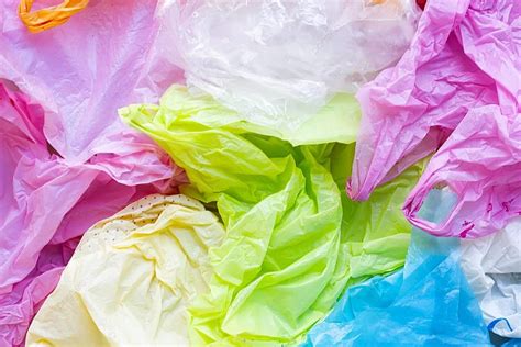 Colorful Plastic Bags Garbage Trash Concept Photo Background And ...