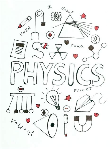 Physics Cover Page Design Ideas | Book art projects, Book cover page ...