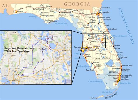 Highest Elevation In Florida Map