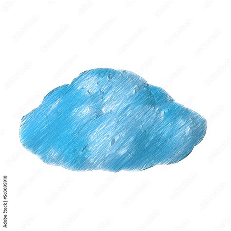 Cartoon rain cloud isolated transparent background drawing Stock ...