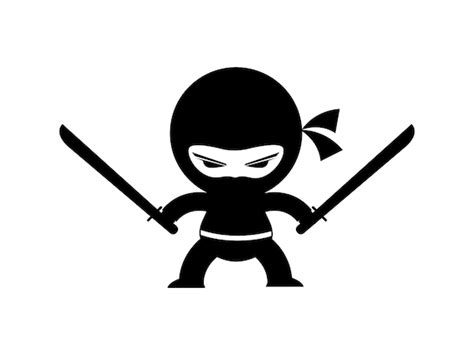 Ninja Boy Svg Ninja Svg Boys Room Silhouette Cartoon Clipart | Etsy