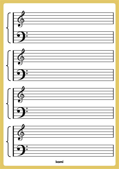 Music Notes Template for Teachers | Perfect for grades 10th, 11th, 12th ...