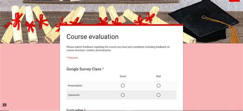 Survey Template Google Forms