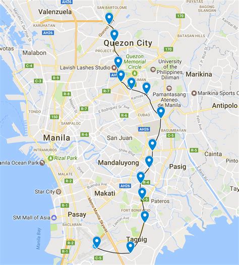 JICA-Metro Manila Subway (Line 9) | Length: 36 km | 15 Stations | U/C ...