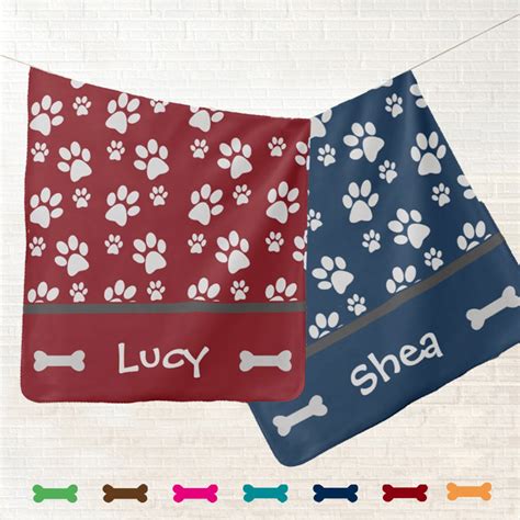 Personalized Dog Blanket - Paw Prints – The Smoothe Store