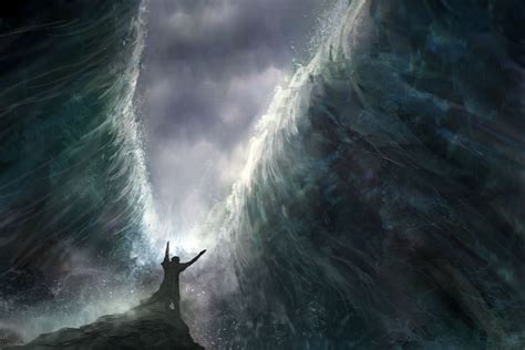 Moses Red Sea Painting at PaintingValley.com | Explore collection of ...