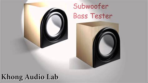 Subwoofer Bass Test - Speaker Bass Test | Subwoofer, Speaker, Bass