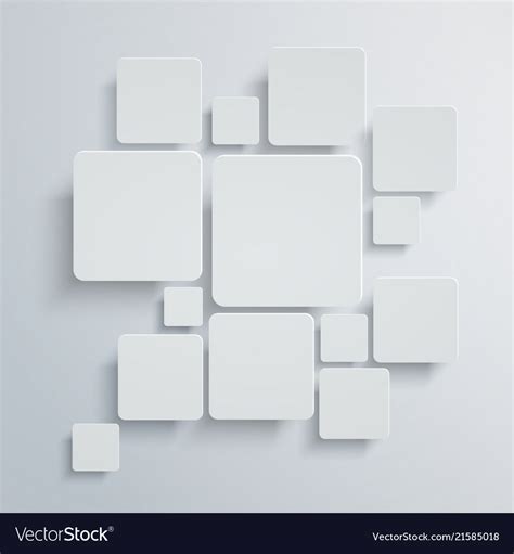 Abstract square background white design Royalty Free Vector