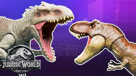 Indominus Rex Vs T Rex Toy - V Rex Vs I Rex Jurassicpark - Video shared ...