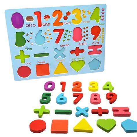 Wooden Numbers Puzzle Board for Kids - Gift4u.Pk