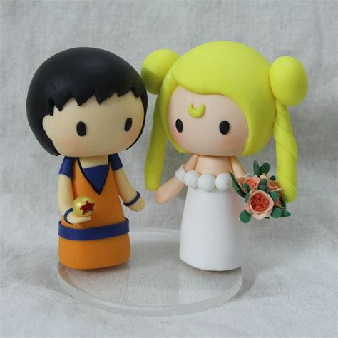 Wedding Cake Topper, Japanese Anime Inspire Wedding Cake Topper, Custom ...