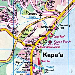 Road Map Of Kauai Island