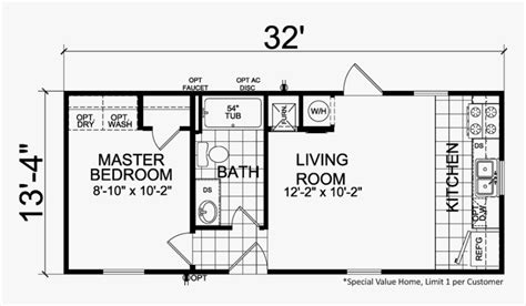 2 Bedroom 2 Bath Single Wide Mobile Home Floor Plans | Viewfloor.co