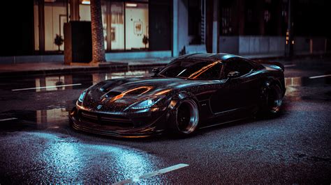 Black Dodge Viper Wallpaper