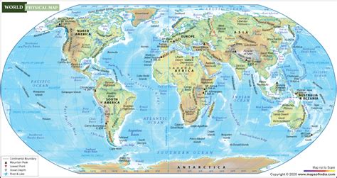 National Geographic World Physical Wall Map X Inches Art Quality Print ...