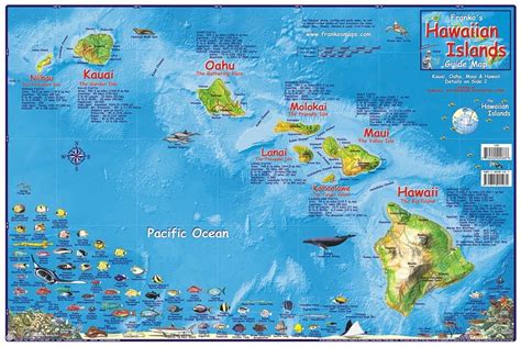 Hawaiian islands map, Hawaiian islands, Hawaiian islands art