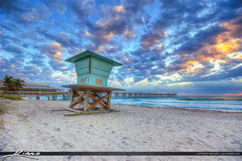 Dania Beach Pier Smooth Ocean Wave | HDR Photography by Captain Kimo