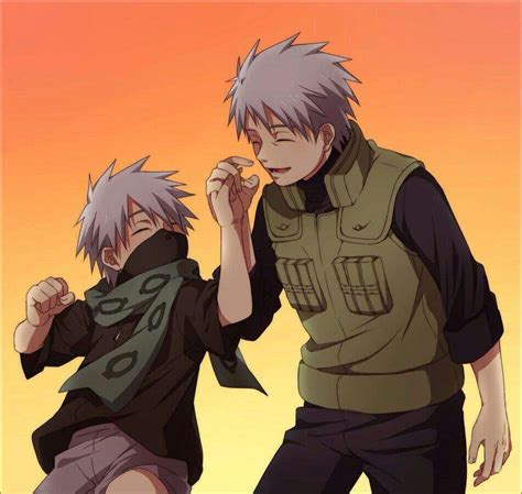 Kakashi and his Father. | Anime Amino