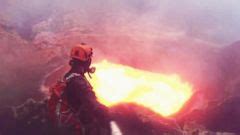 Drone Captures Incredible Footage of Volcano Eruption - ABC News