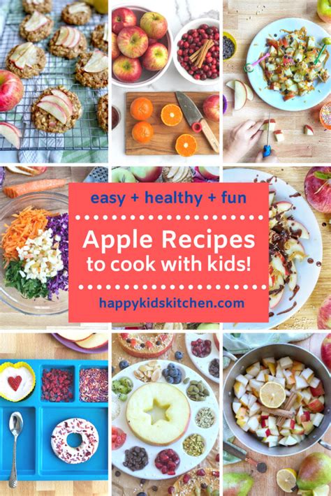 Healthy Apple Recipes to Cook with Kids - Happy Kids Kitchen by Heather ...