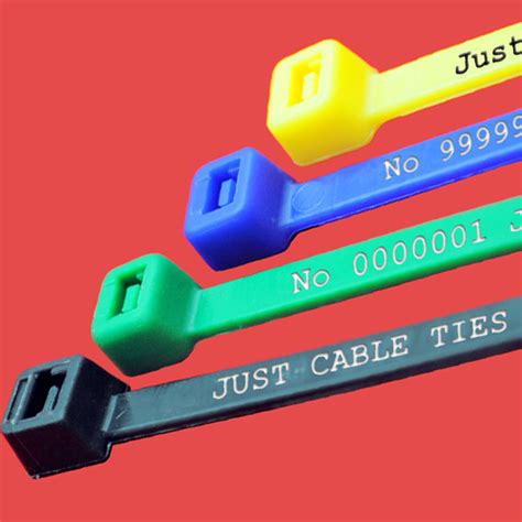 Custom Printed Cable Ties | Numbered Cable Ties | Just Cable Ties