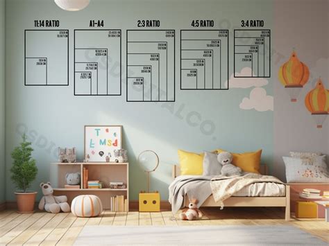 Wall Art Size Guide, Print Size Guide, Wall Art Ratio Guide, Frame Size ...