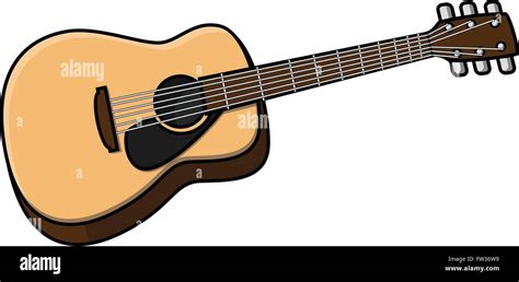 Classic guitar cartoon illustration Stock Vector Image & Art - Alamy