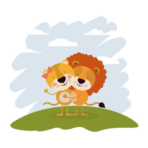 Lion Hug Illustrations, Royalty-Free Vector Graphics & Clip Art - iStock