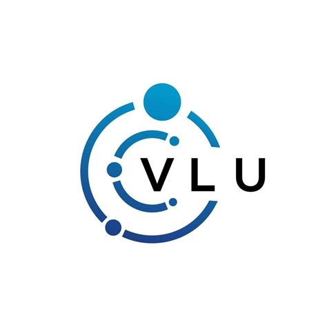 VLU letter technology logo design on white background. VLU creative ...