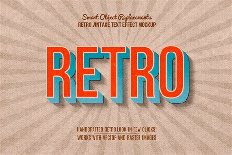 Photoshop Retro Text Effect Layer Style Graphic by anomali.bisu ...