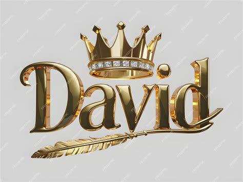 Premium Vector | David name logo design david name in elegant font gold ...