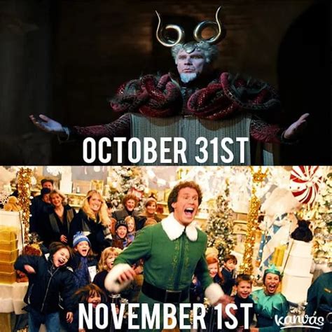 Best Halloween To Christmas Memes: Oct 31 to Nov 1