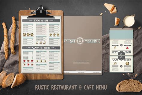 Rustic Restaurant & Cafe Menu | Coffee shop menu, Cafe menu, Rustic ...