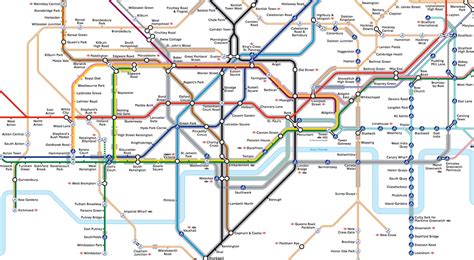 Tube Map London Printable Version