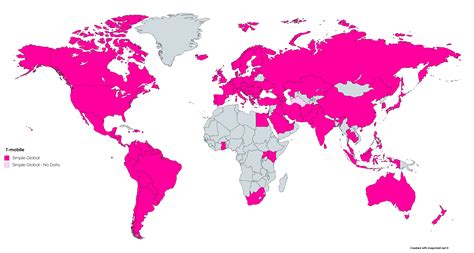 Simple Global Countries Map : r/tmobile