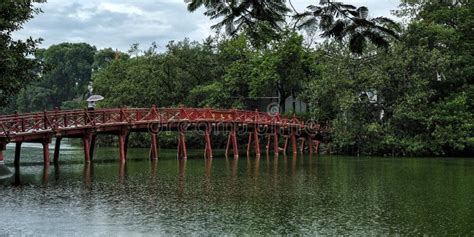 Den Ngoc Son Temple, Hoan Kiem Lake, Hanoi. Stock Image - Image of ...