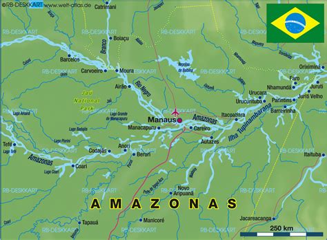 Map Of Manaus Brazil